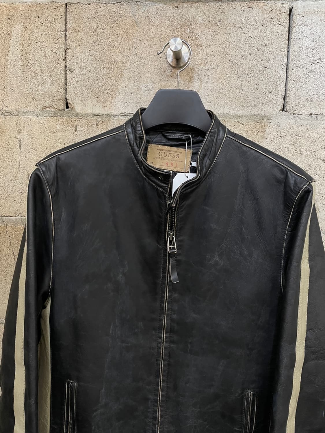 빈티지 게스 싱글 라이더 자켓 상품이미지2