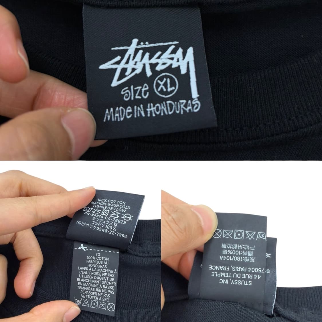 스투시 8볼 반팔티 검정색 (XL) 상품이미지9