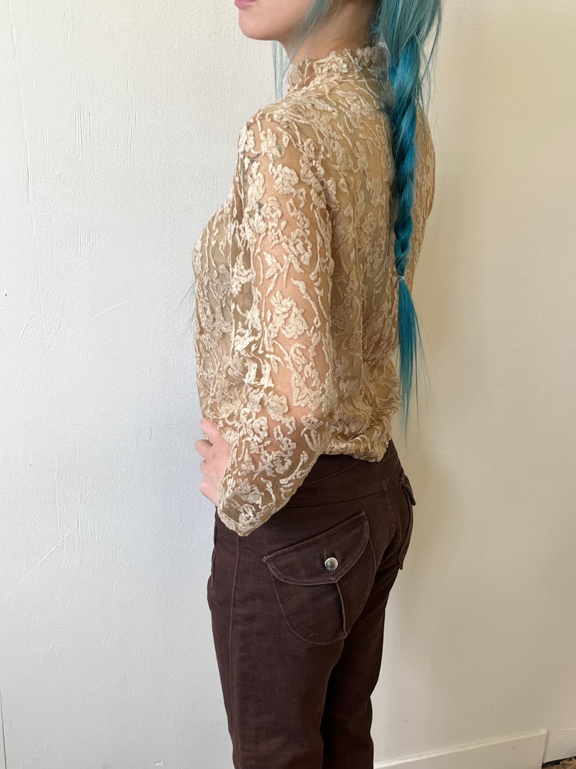 KATHARINE 아카이브 브라운 데님진 상품이미지8