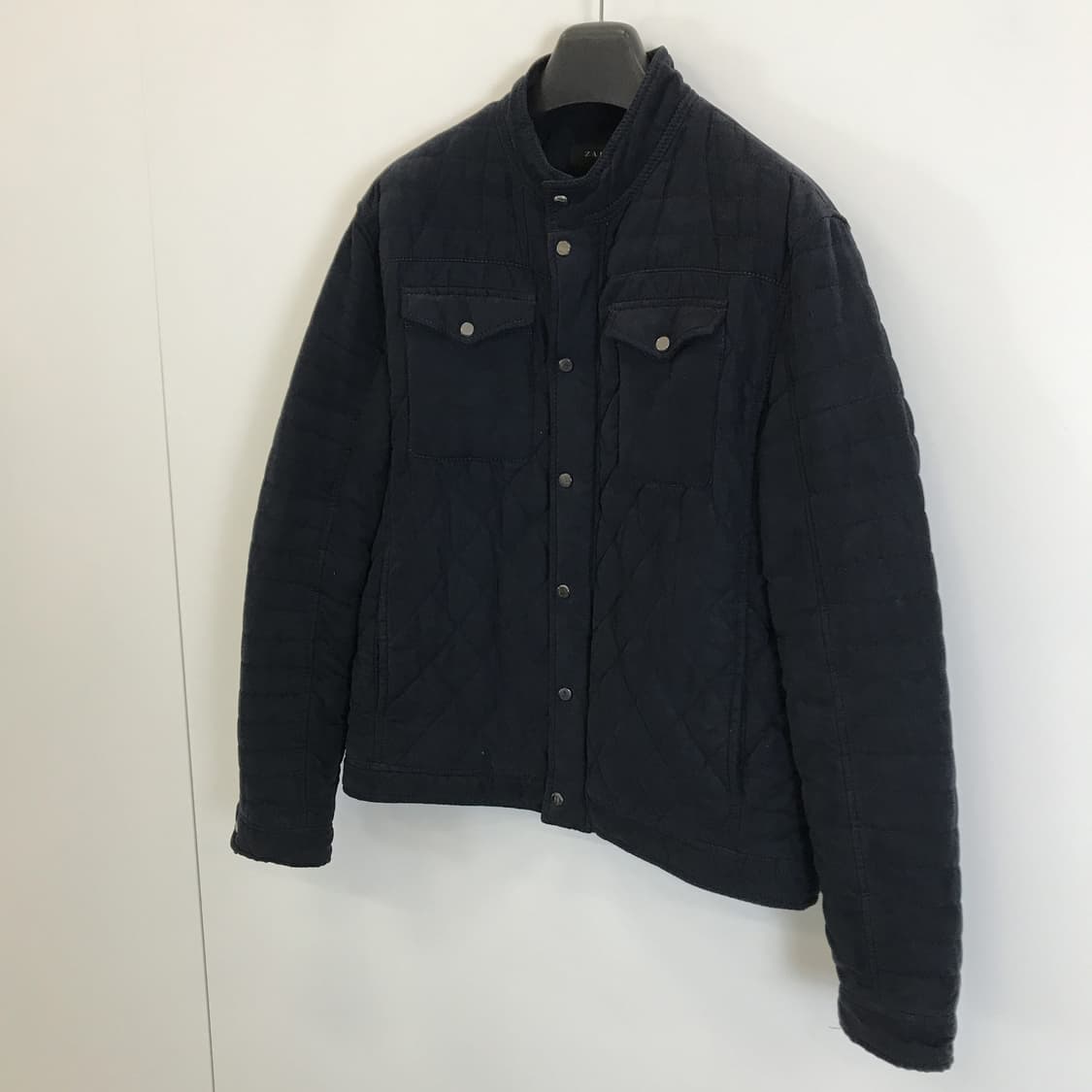 자라 스웨이드 퀼팅 봄버자켓 [XL] 상품이미지2