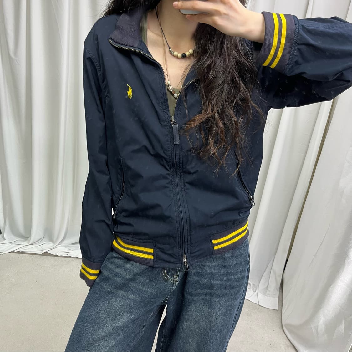 Polo navy 2way windbreak jacket  ⋆ L siz 상품이미지3
