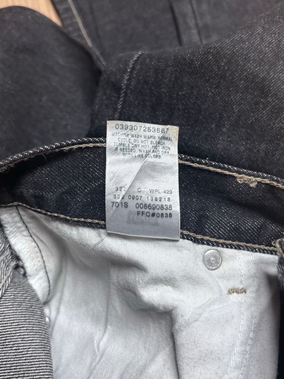 리바이스 00s 569 루즈 스트레이트 흑청 MEXICO🇲🇽 상품이미지7