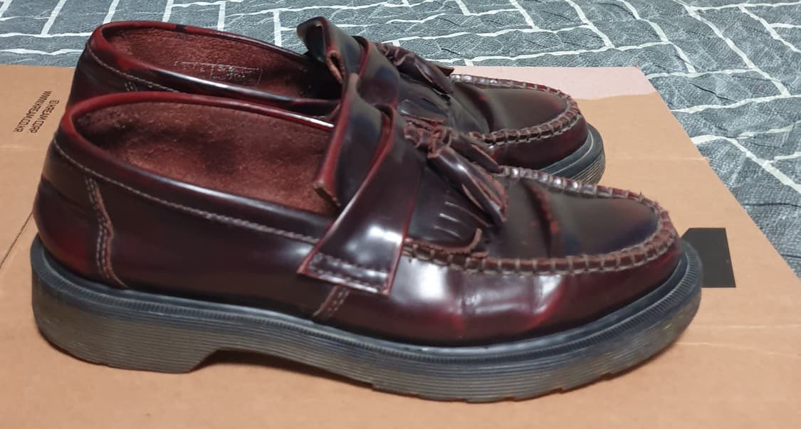 닥터마틴 아드리안 테슬 로퍼 버건디 UK7 (260) 상품이미지2