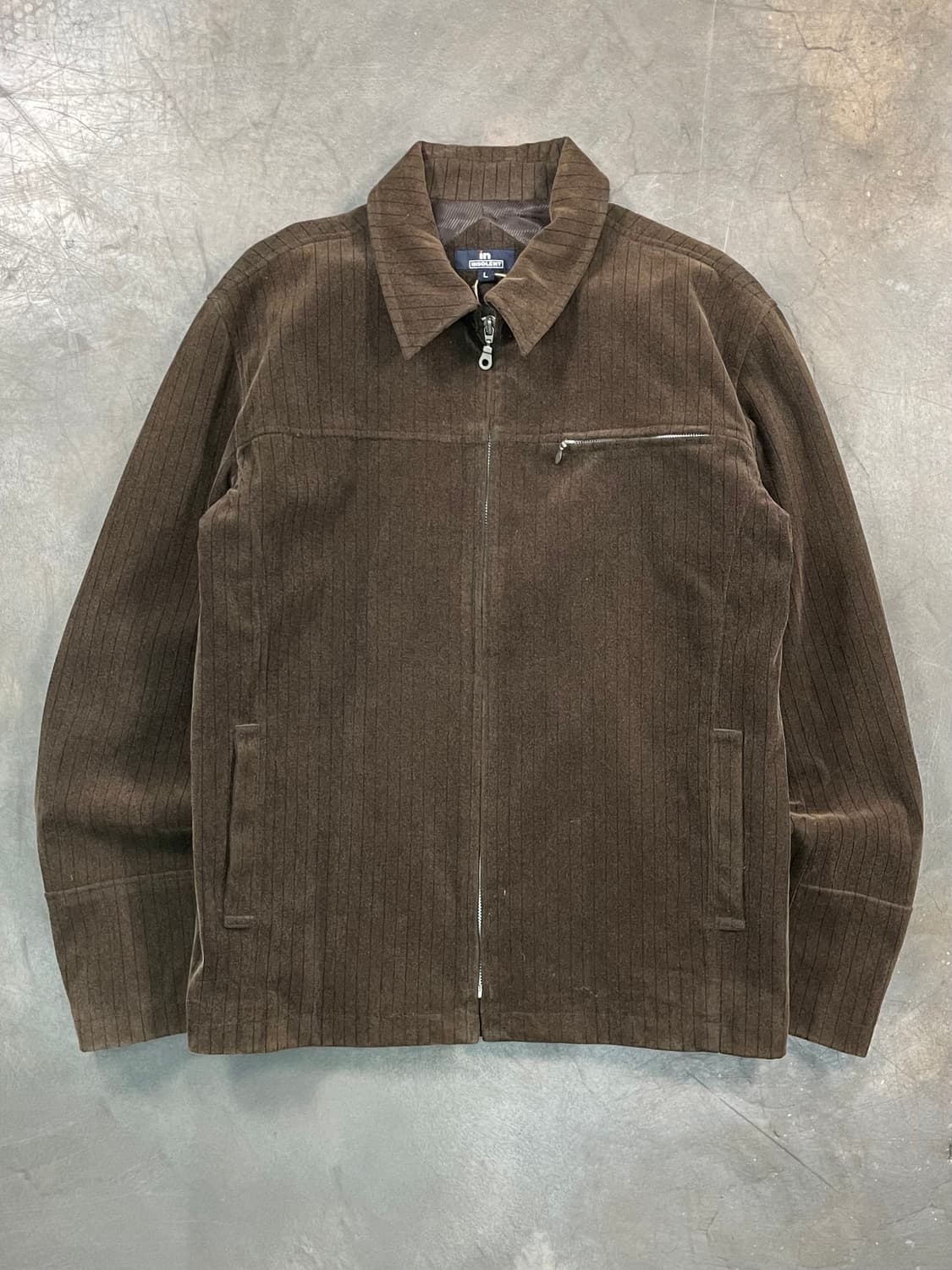 빈티지 스트라이프 블루종 자켓 상품이미지1