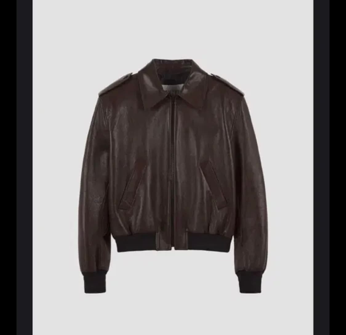 렉토 에폴렛 레더 자켓 다크브라운 M 상품이미지1