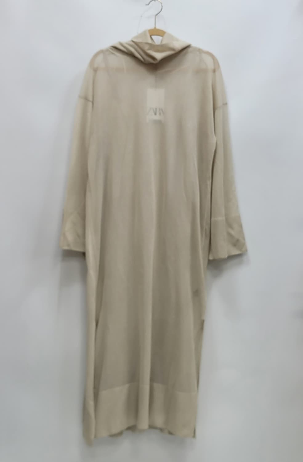 새상품) ZARA 자라 메쉬 롱 원피스 /  여 S 베이지 상품이미지1
