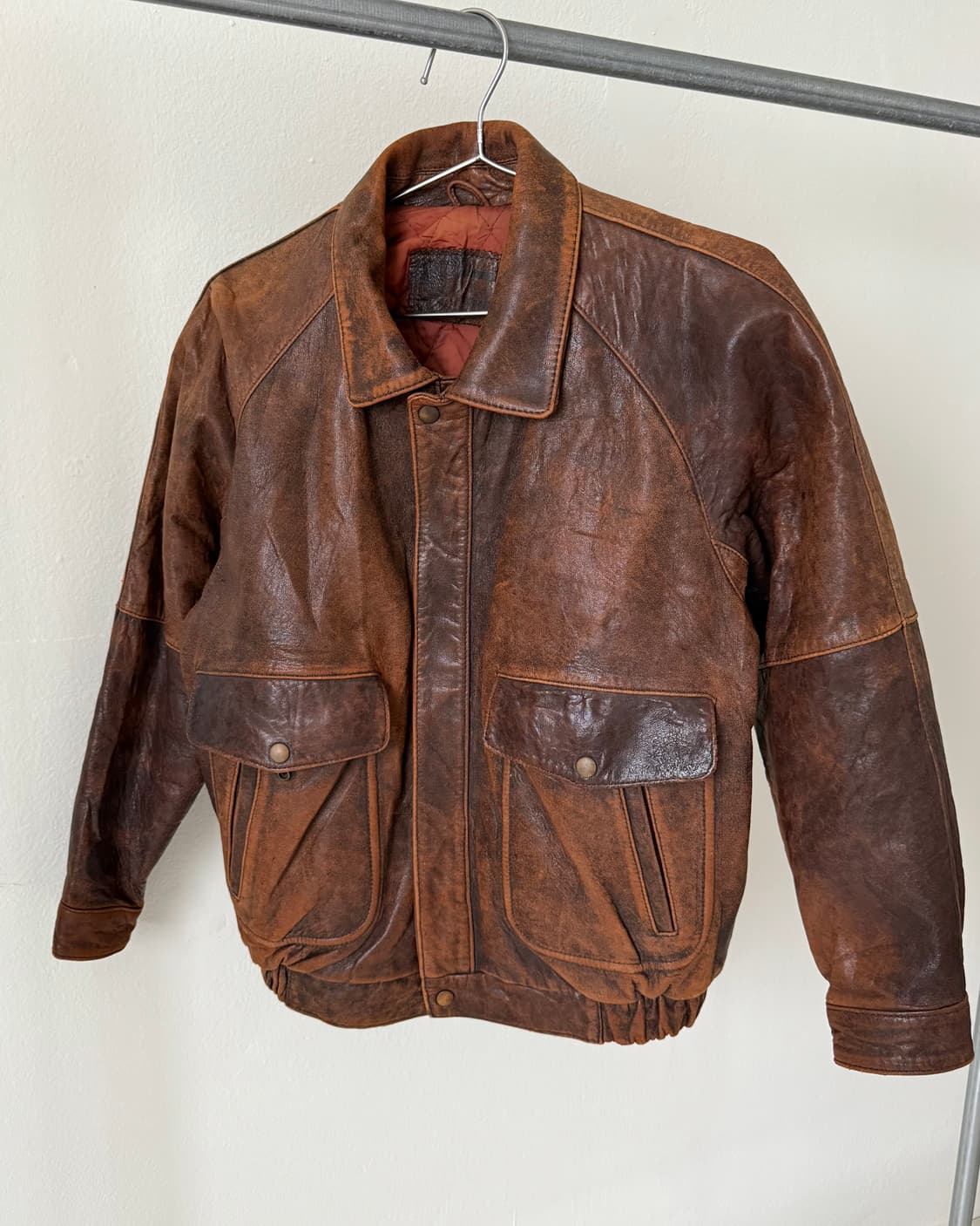 빈티지 양가죽 누빔 자켓 상품이미지4