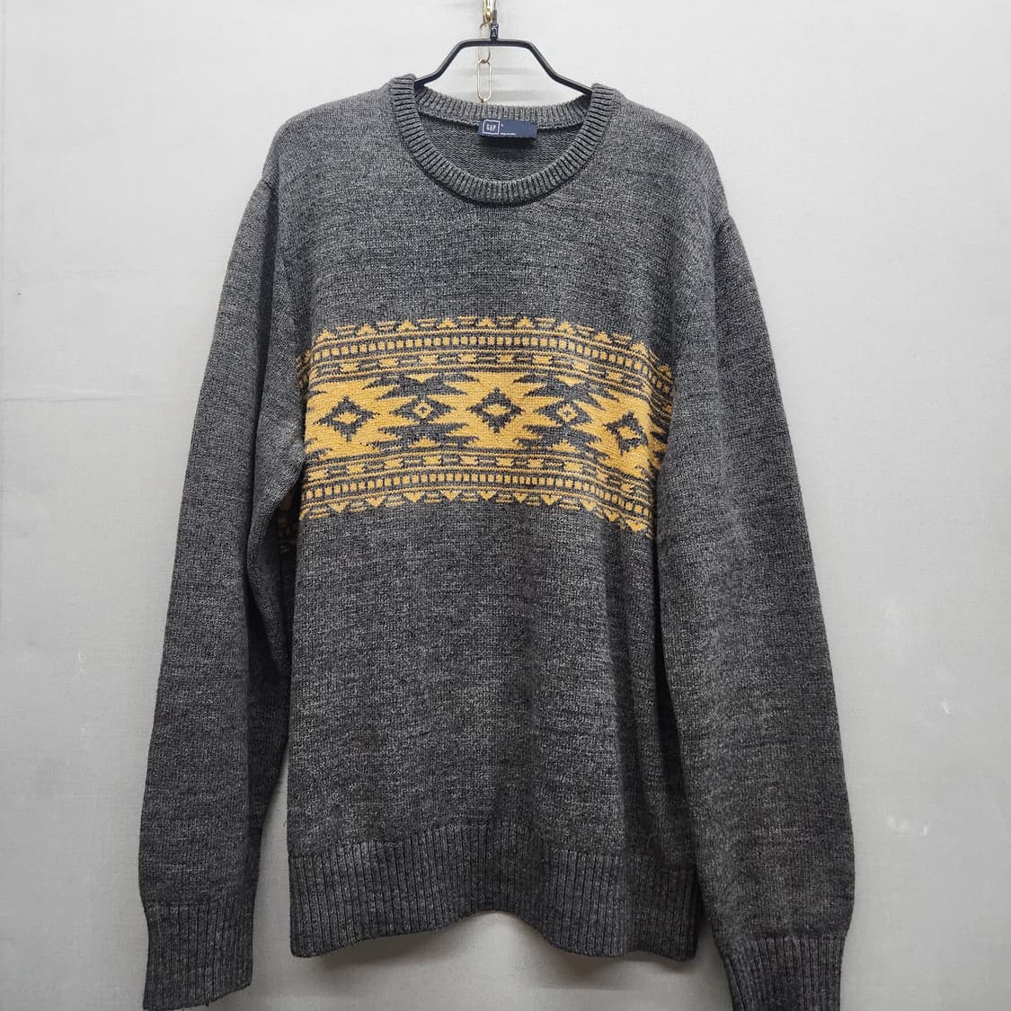 GAP 갭 페어아일 패턴 코튼 니트 L(L) 상품이미지1