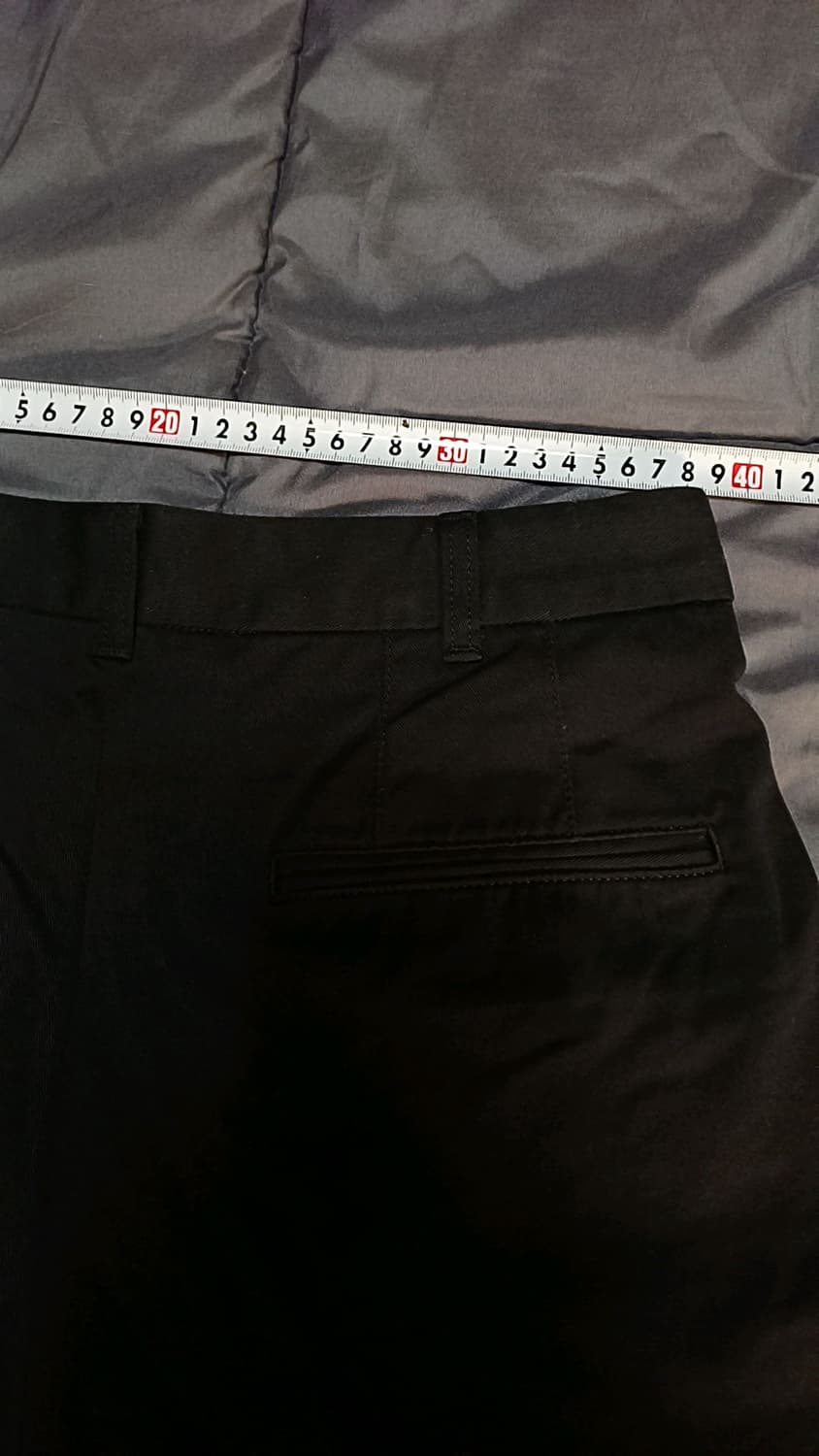 무인양품 미사용 와이드블랙면바지 30인치 기장106 상품이미지7