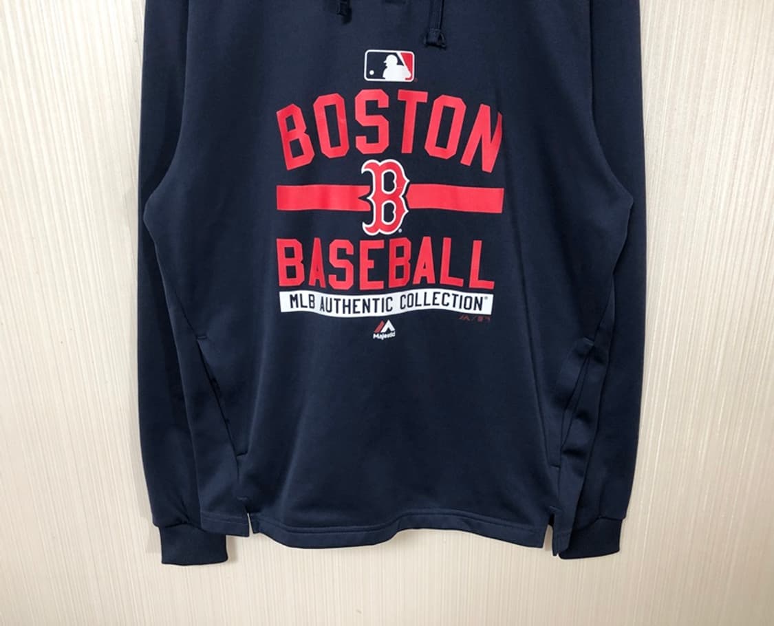 MLB 마제스틱 보스턴레드삭스 어센틱 풀오버후디 M(해외) 상품이미지3
