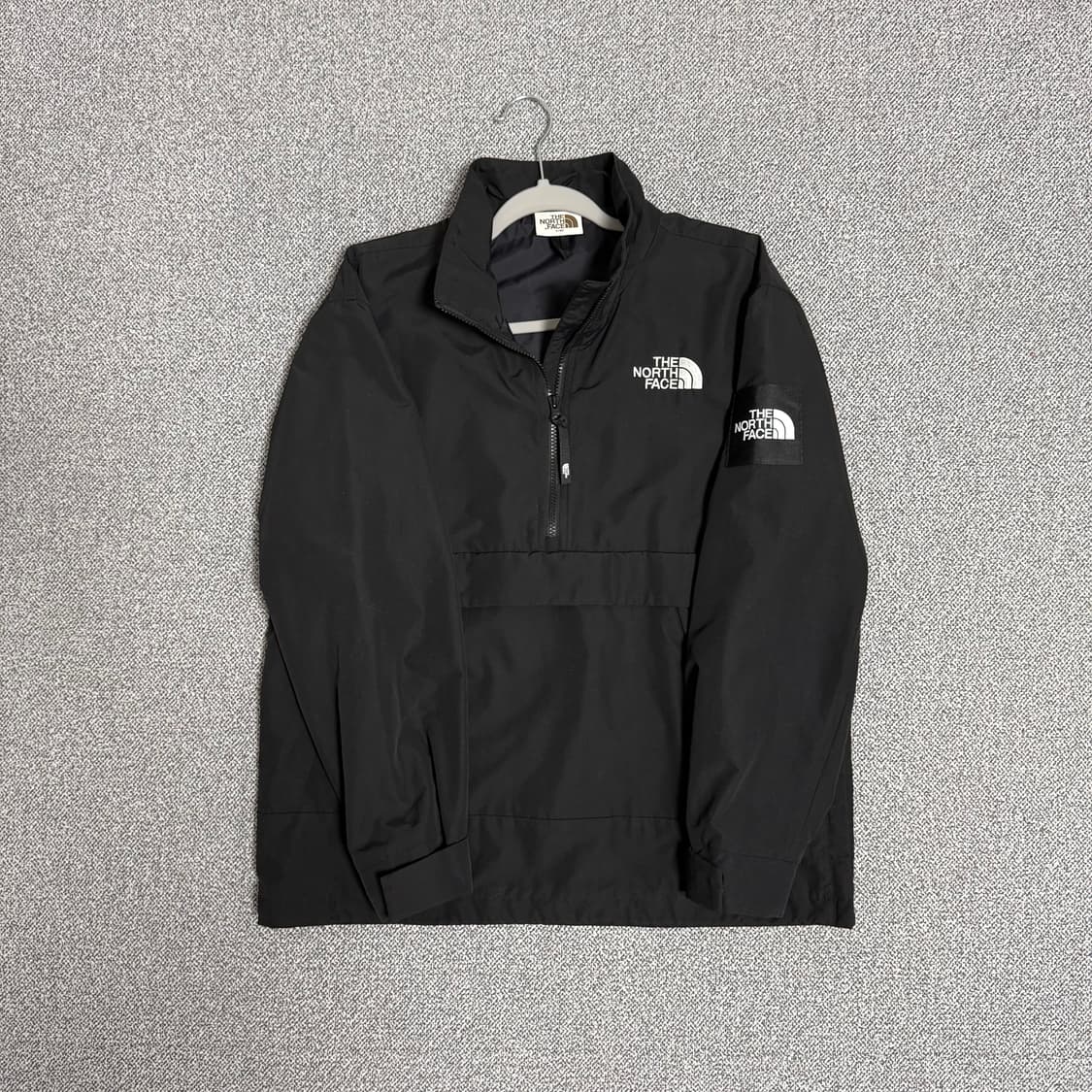 노스페이스 화이트라벨 올레마 아노락 블랙 S 바람막이 반집업 상품이미지1