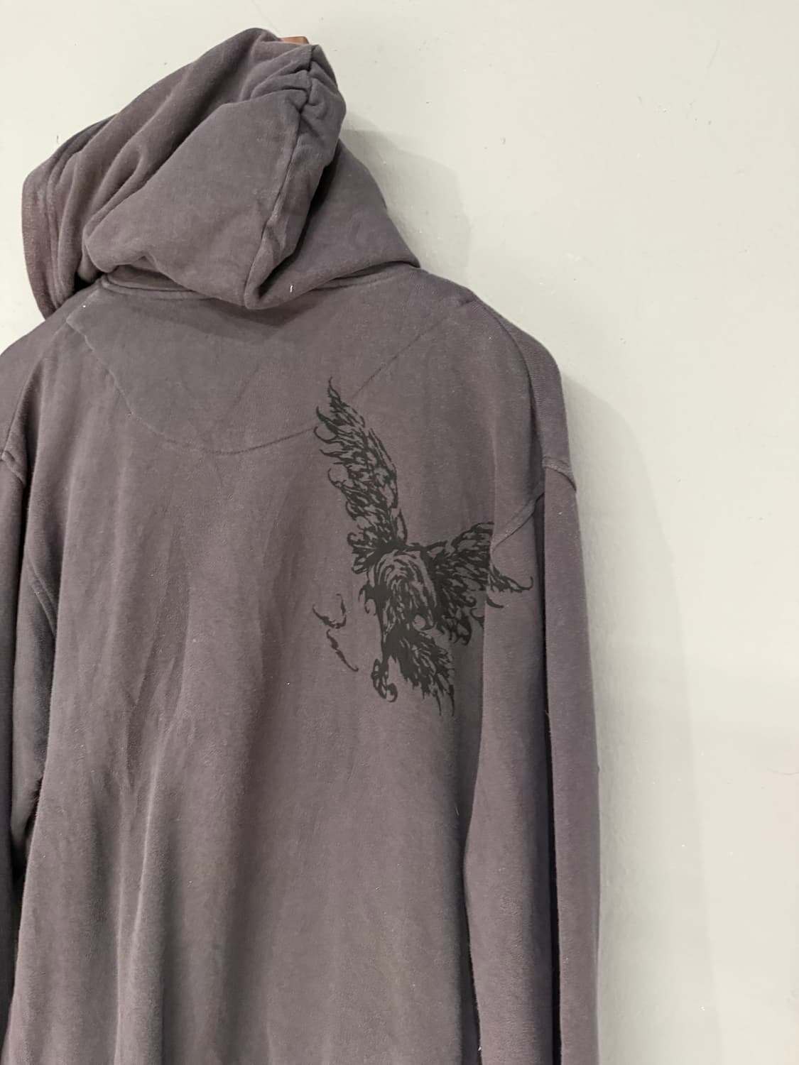back eagle camo layered hood zip-up 상품이미지10
