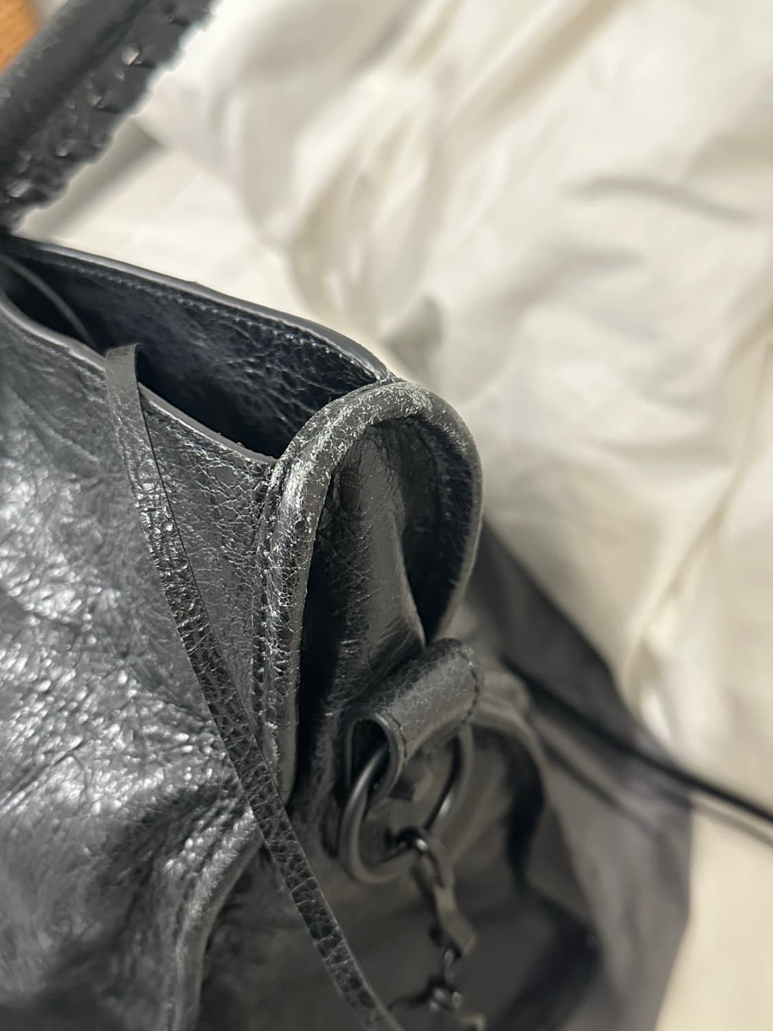 발렌시아가 르시티 백 라지 블랙 상품이미지4