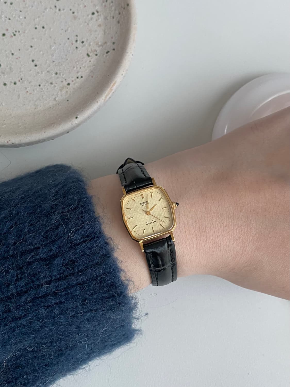 Seiko 세이코 엑셀린 쿼츠 골드 레이디스 상품이미지7