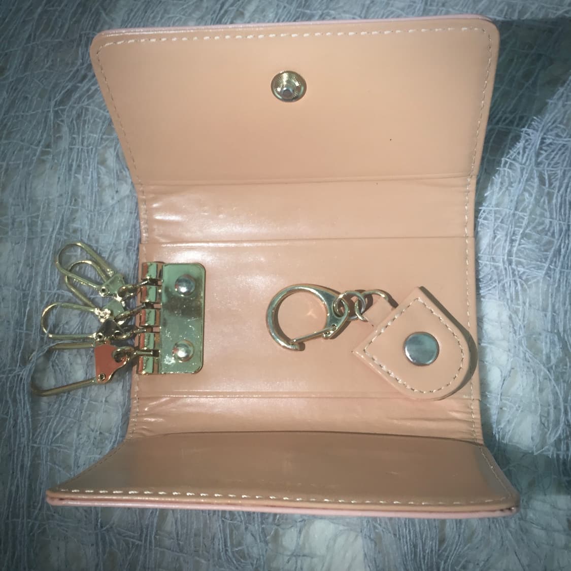 CLATHAS pink rose keyring card wallet 상품이미지6