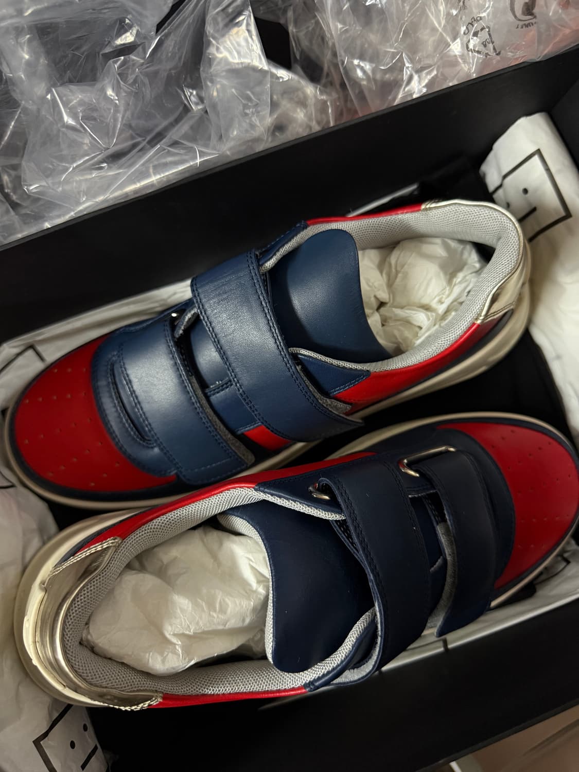 [41] 아크네 스튜디오 페리 누벅 벨크로 스니커즈 레드 네이비 상품이미지2