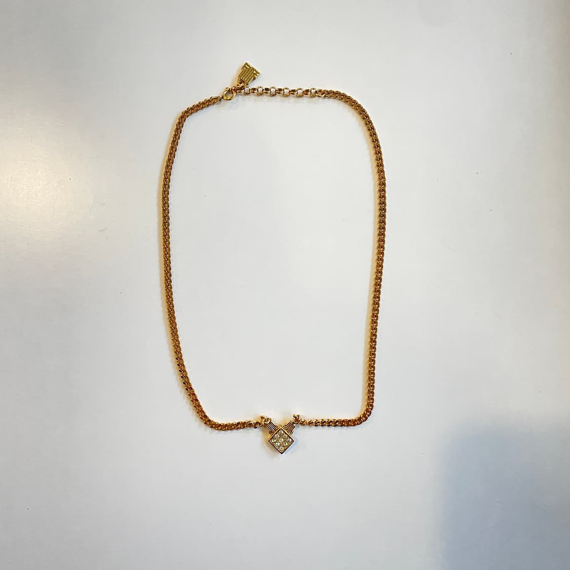 랑방 골드 라인스톤 목걸이 상품이미지3