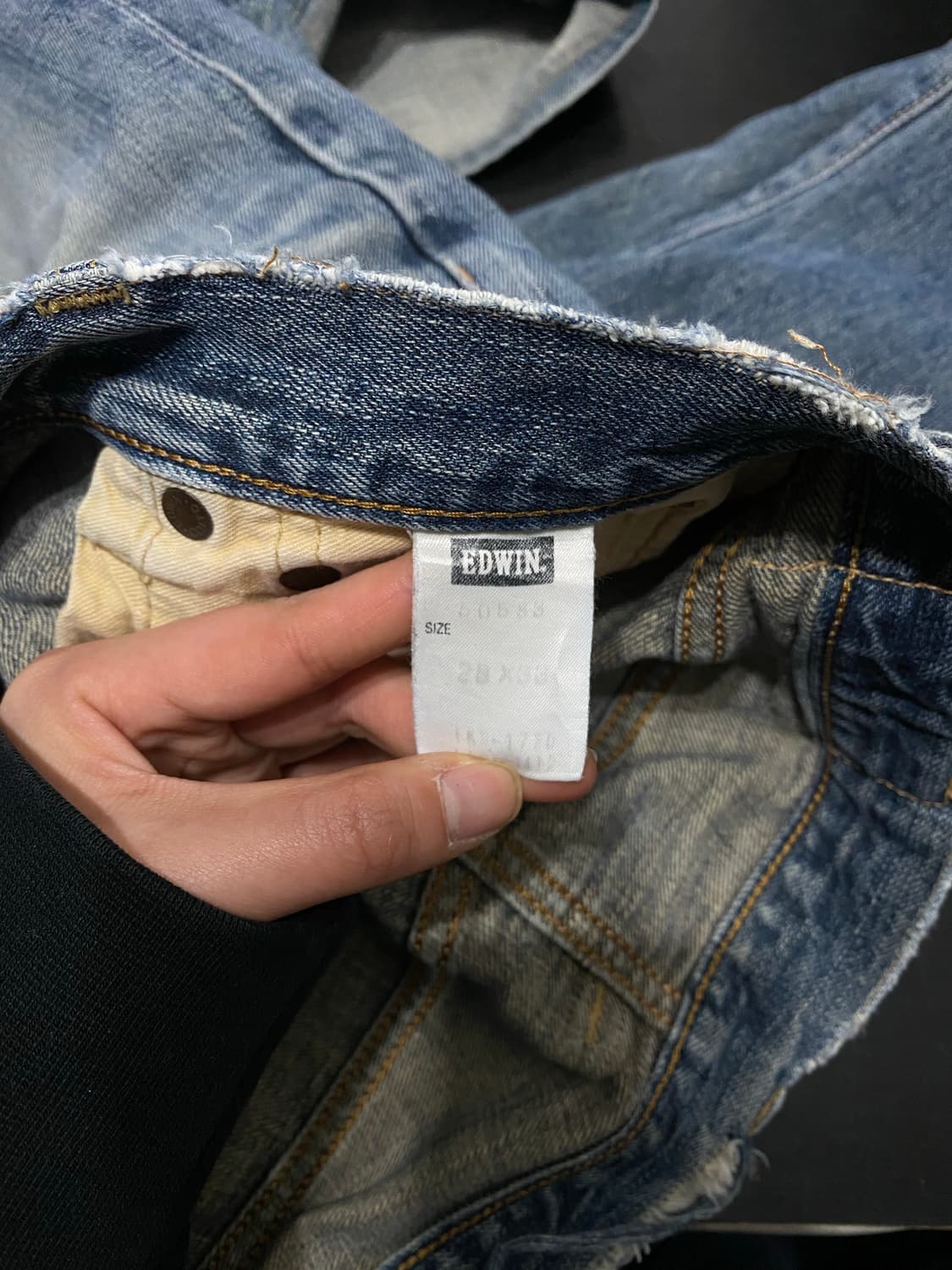 Edwin 드스트로이드 연청 데님 상품이미지10