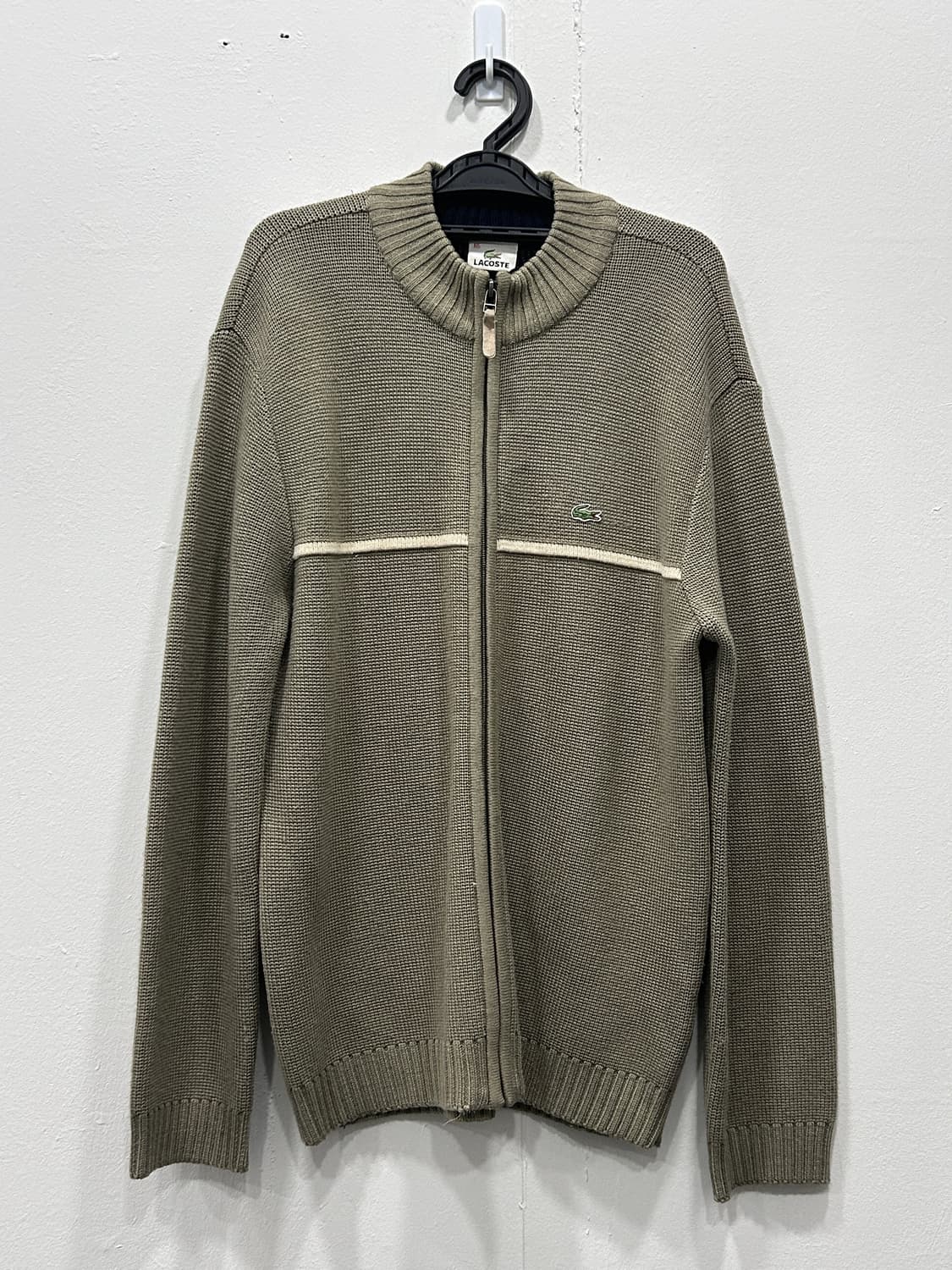 라코스테 울 니트 집업 가디건 남성 100-105사이즈 상품이미지2