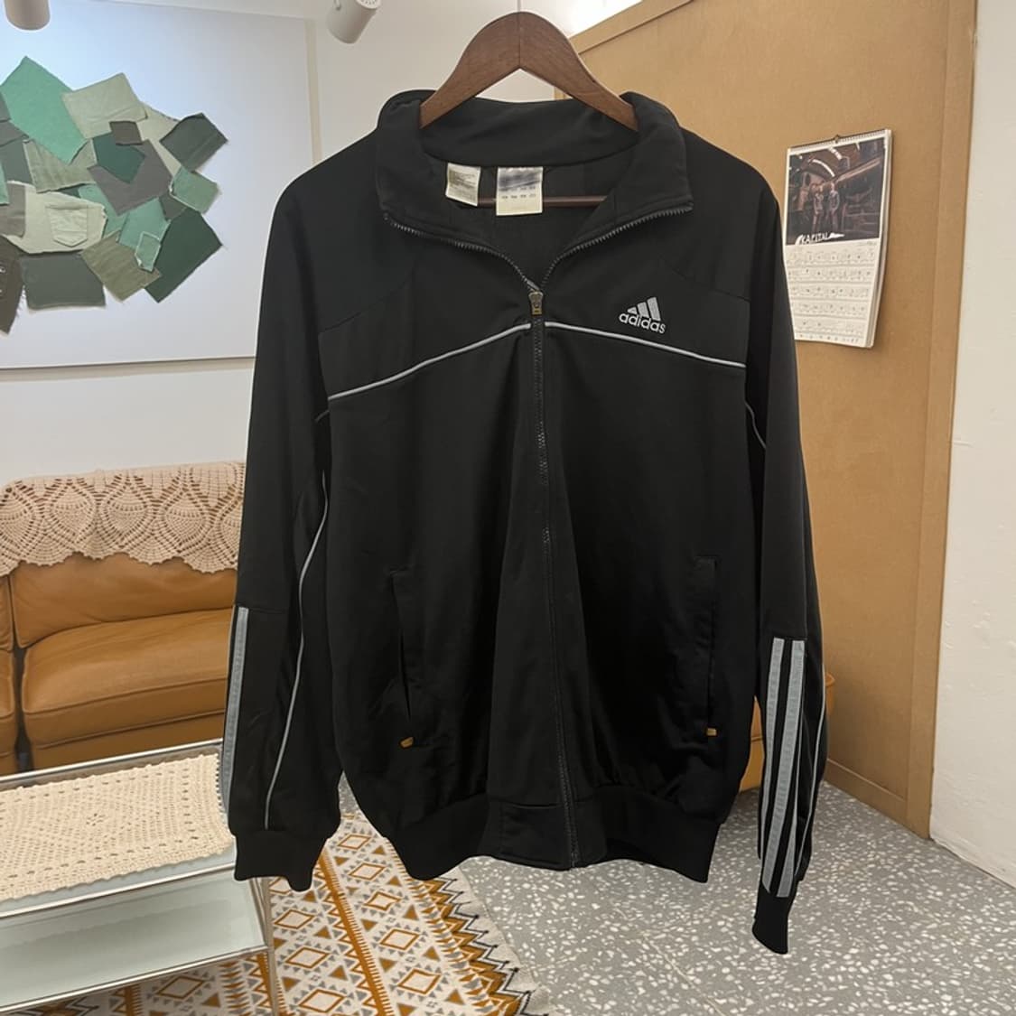 아디다스 올드스쿨 빈티지 스트릿 힙합 져지 집업 L C10575 상품이미지3