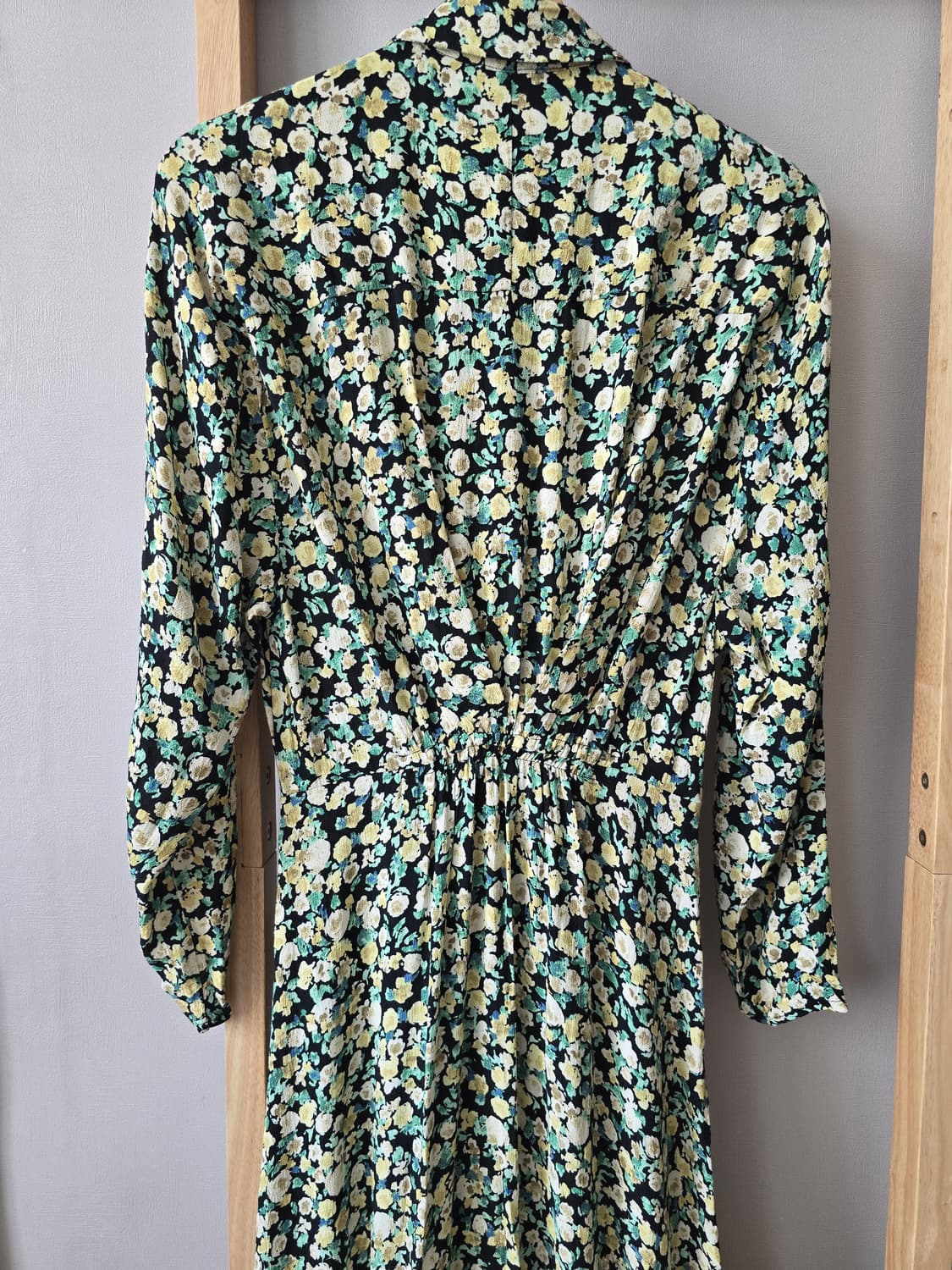 자라 플로럴 매듭 셔츠 롱 원피스 상품이미지6