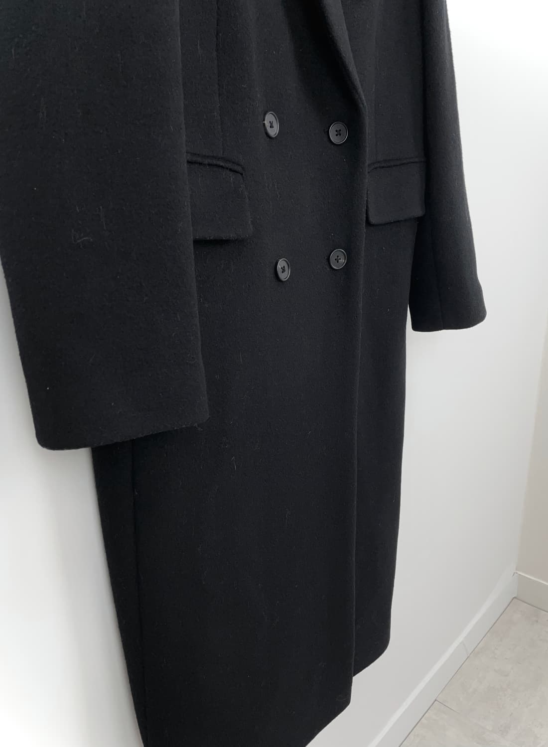 무신사 스탠다드 캐시미어 블렌드 더블 롱 코트 상품이미지2