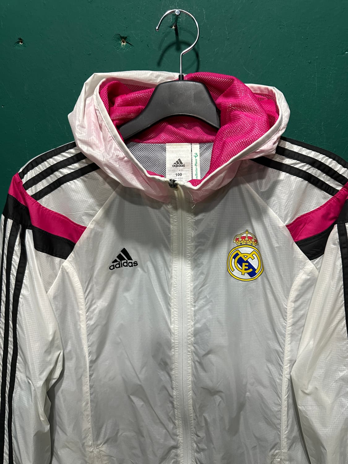 아디다스 레알마드리드 화이트 바람막이100 상품이미지2