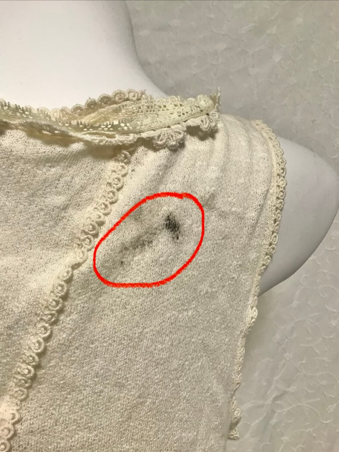 빈티지 너드 모리 언발 레이스 스트랩 슬리브리스 탑 상품이미지7