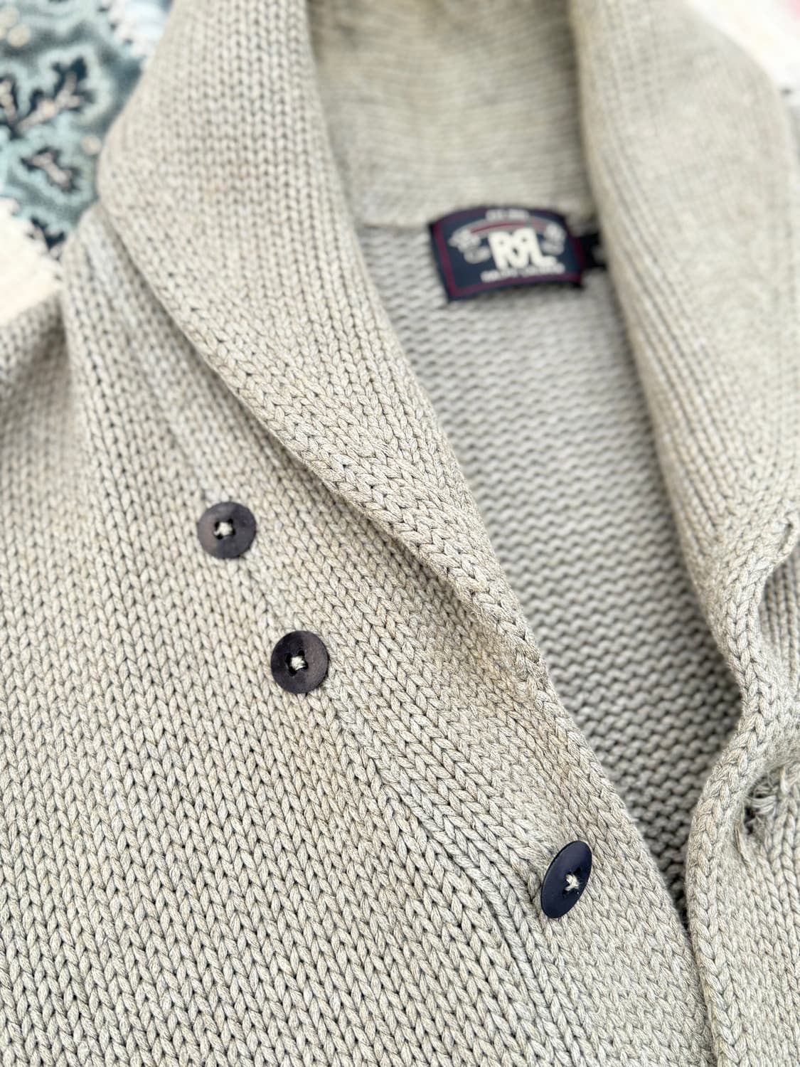 RRL Motor Auto Cycle Shawl Collar Cardig 상품이미지4