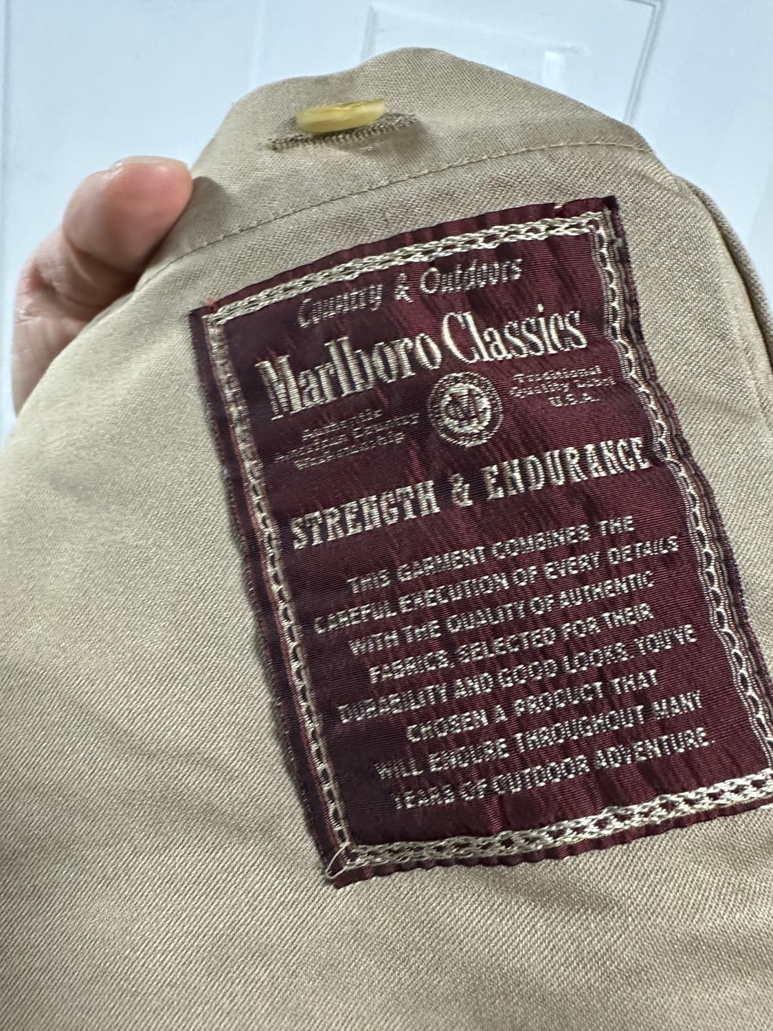 말보로 클래식 레더카라 롱코트 상품이미지4