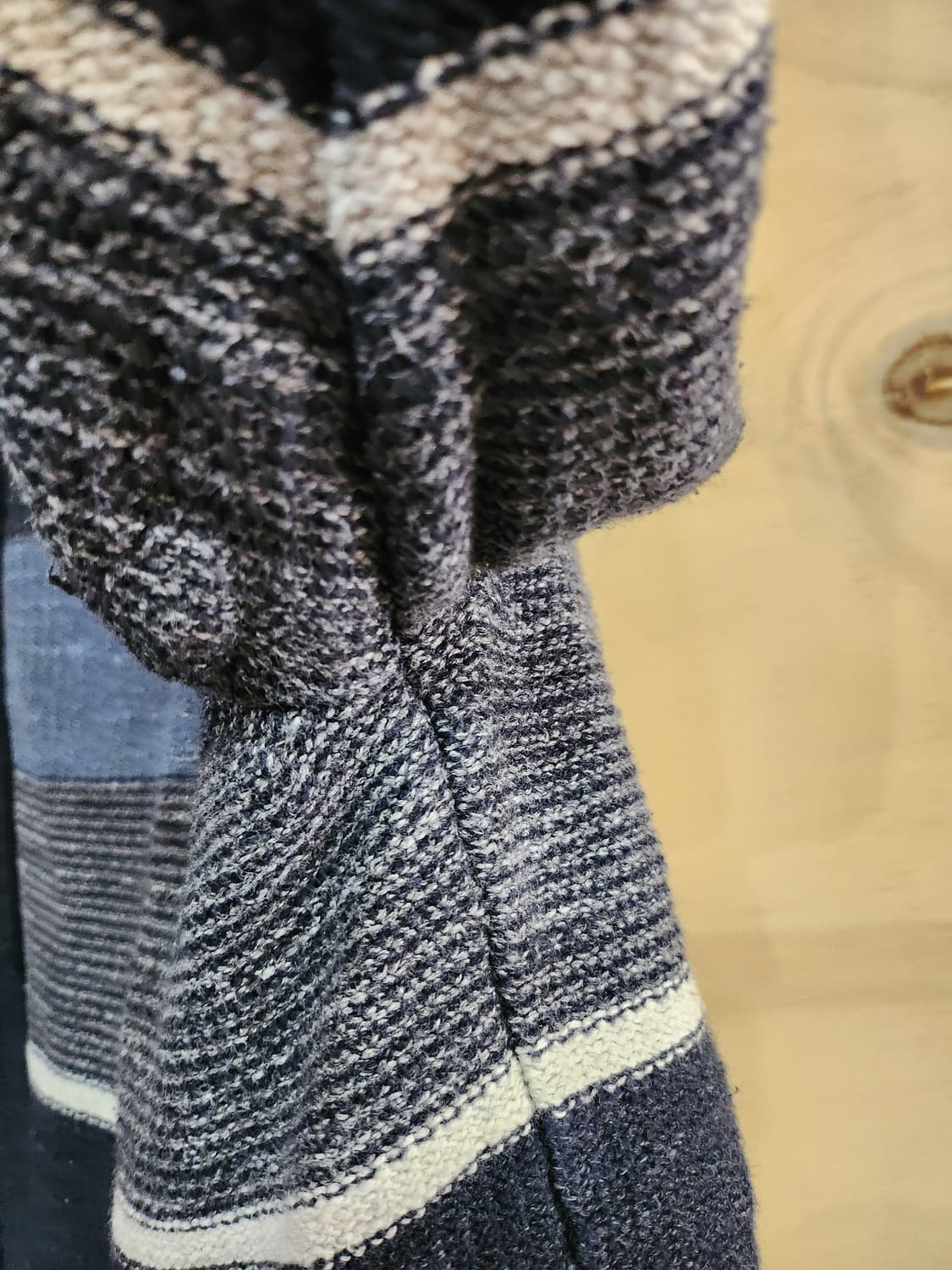 150) 헤지스 스트라이프 남성 집업 니트 상품이미지5