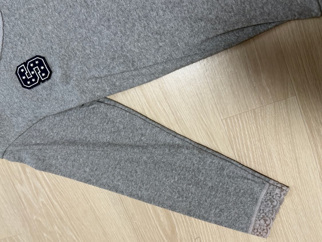 SHALOM DON'T KNOW LACE TOP (GRAY) 상품이미지6