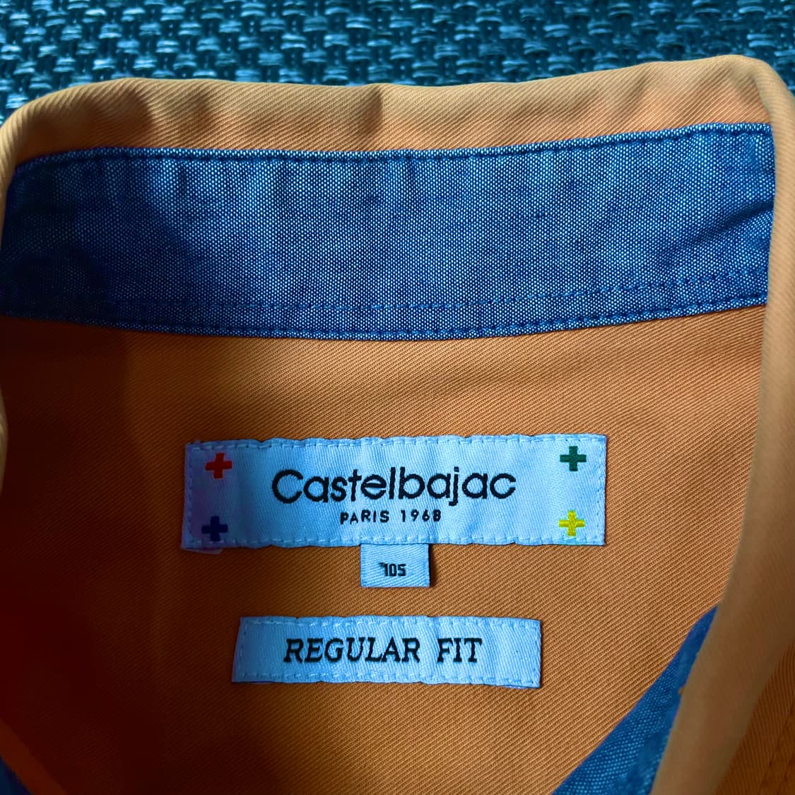 카스텔바작 오렌지 투포켓 데님 긴팔 셔츠 레귤러핏 105 상품이미지4