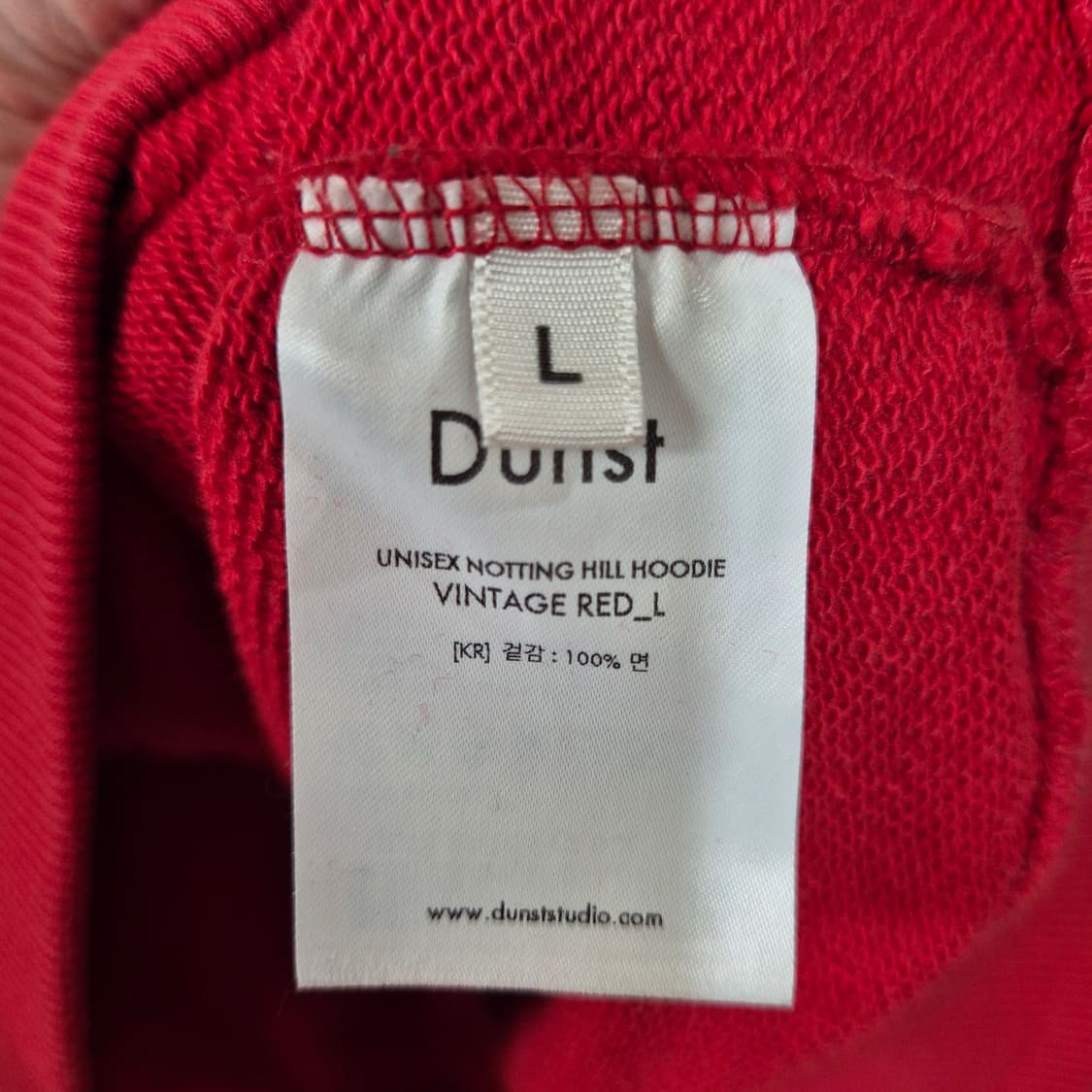 [L]던스트 Dunst 후드티 빈티지 레드 상품이미지5