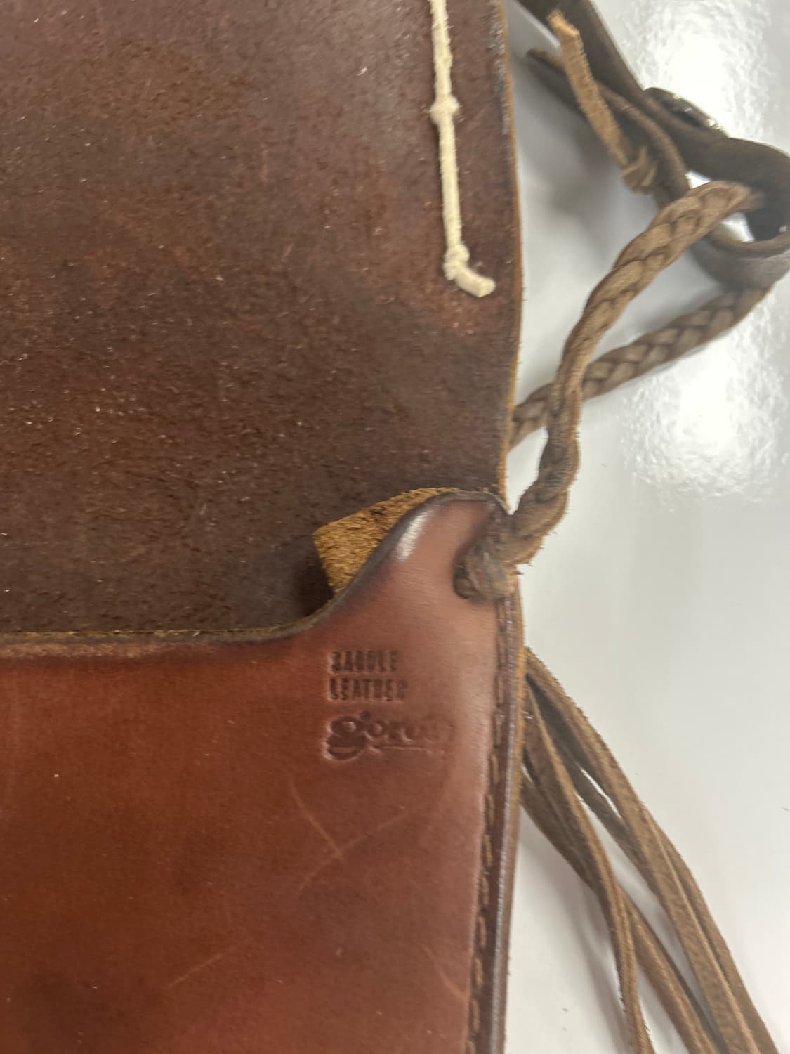 goros 고로스 새들레더 20콘초 크로스 메디슨백 상품이미지5