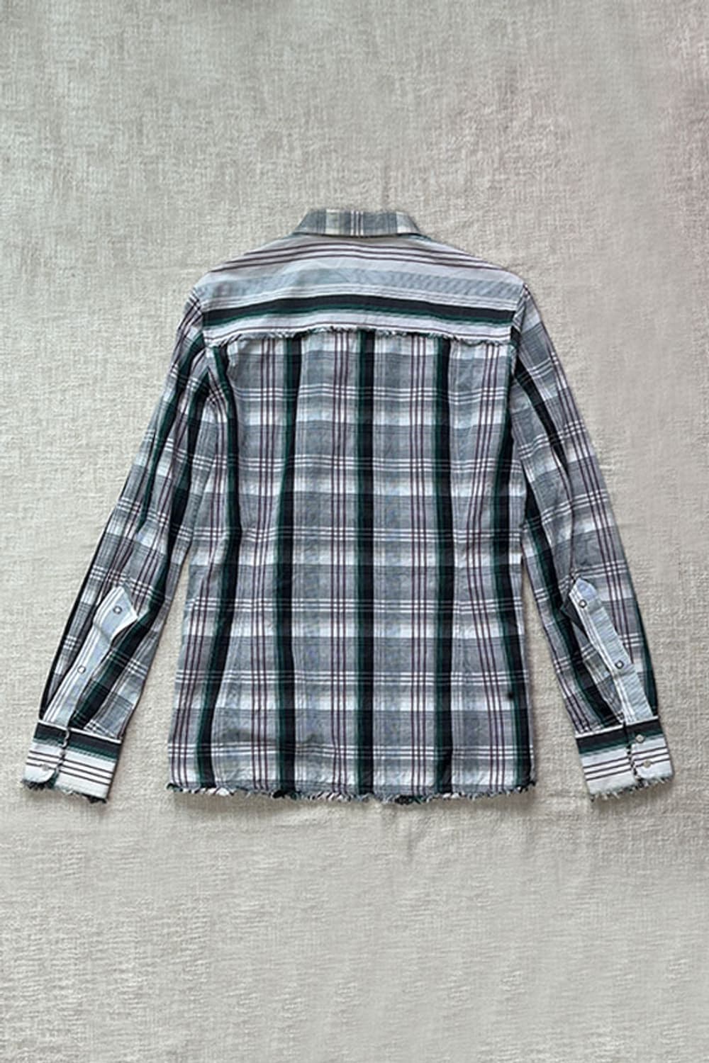 DIESEL Raw-Hem Check Western Shirt 상품이미지9