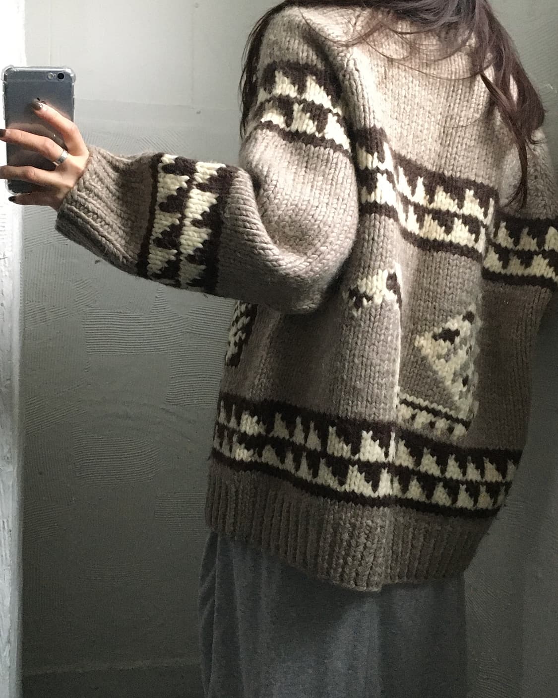 Polo 폴로 진스 헤비 울 코위찬 니트 집업  상품이미지2