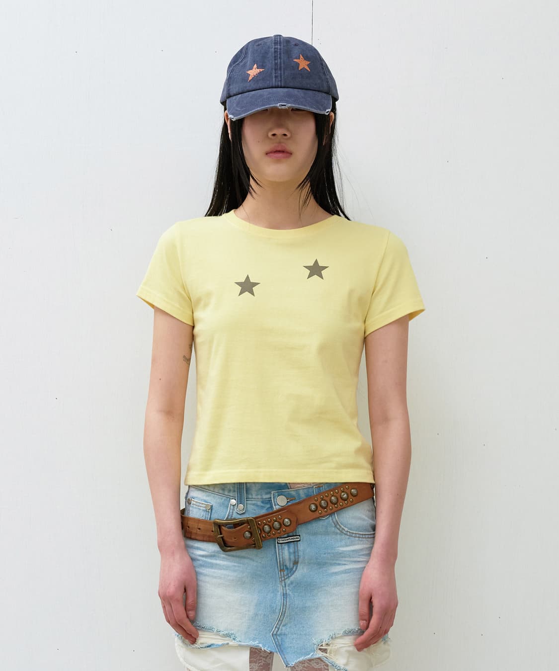 더바이닐하우스 STAR TEE YELLOW 상품이미지3