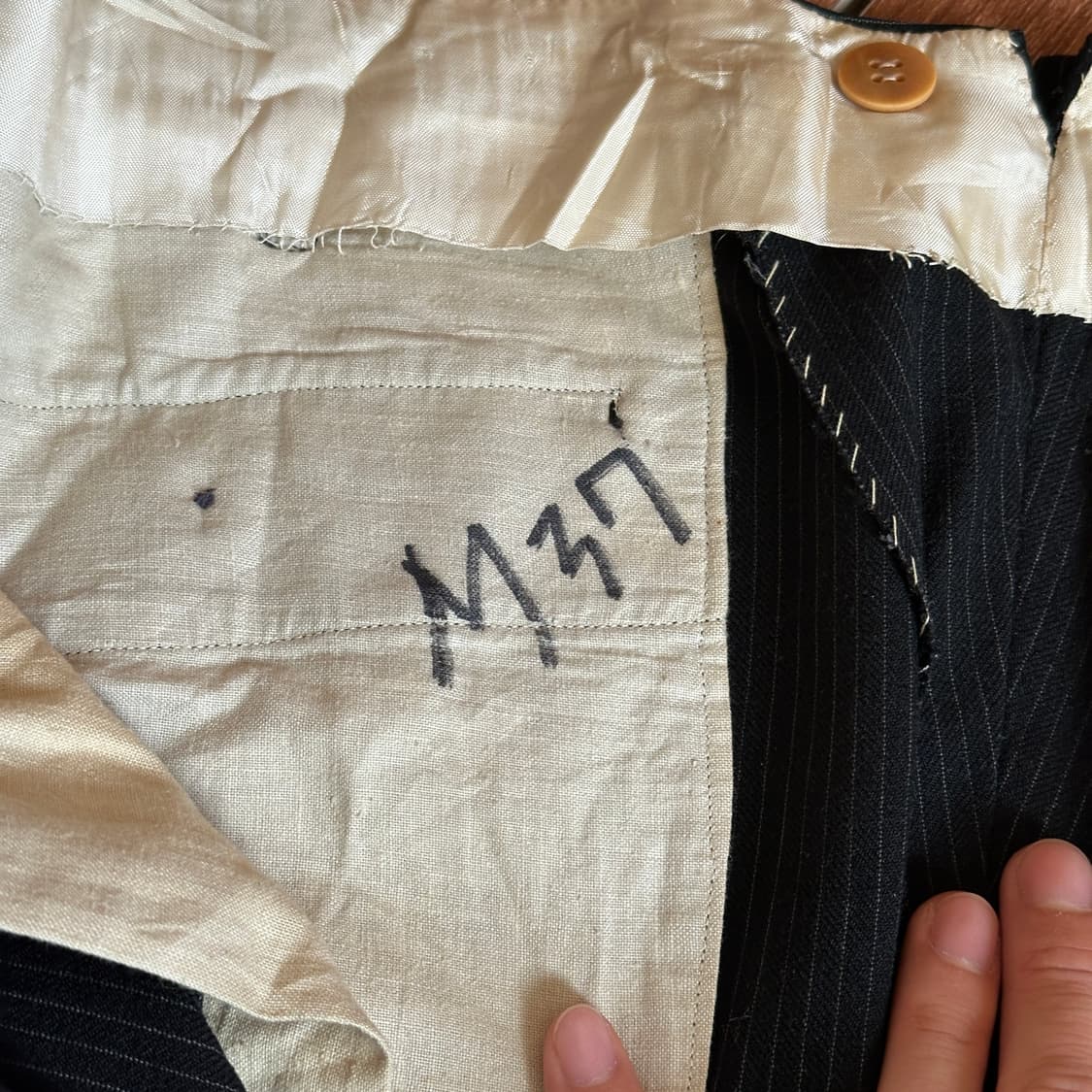 ~80‘s Euro pin striped dress work pants 상품이미지8