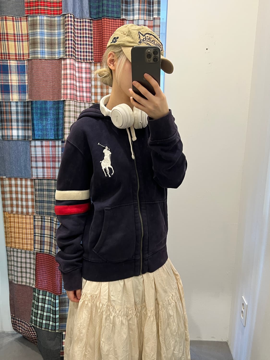 폴로 빅포니 네이비 후드집업 상품이미지1