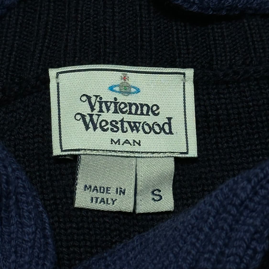 S 비비안웨스트우먼 네이비 가디건 상품이미지4