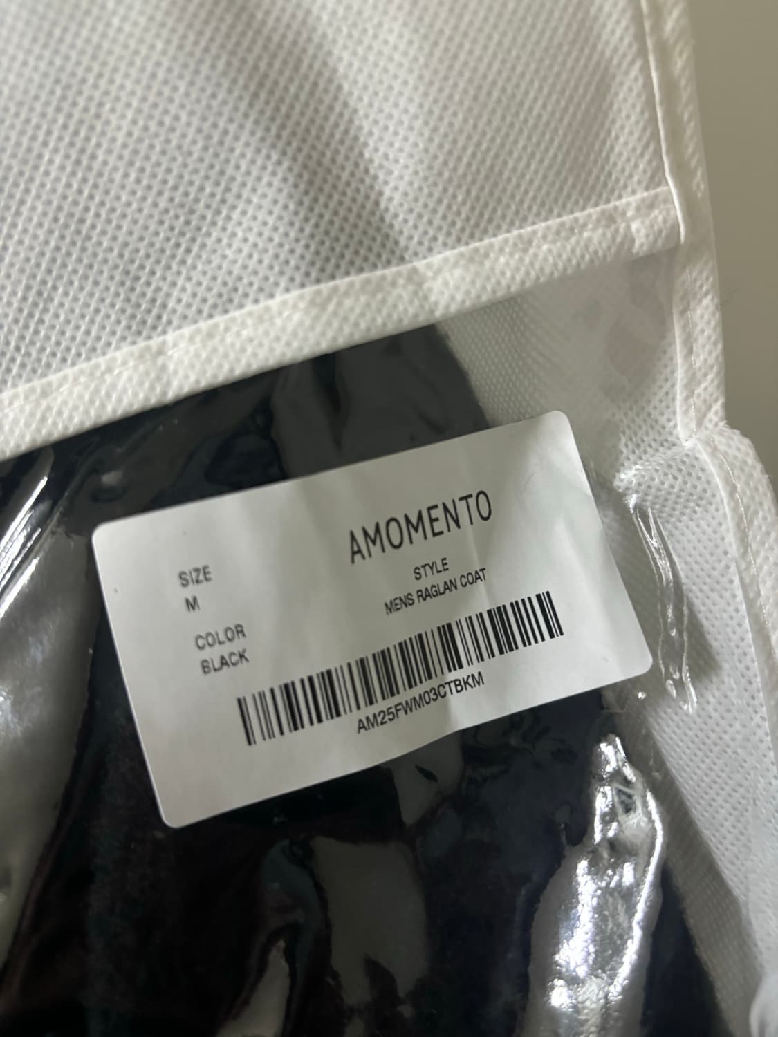 아모멘토 Mens Raglan Coat M 상품이미지4