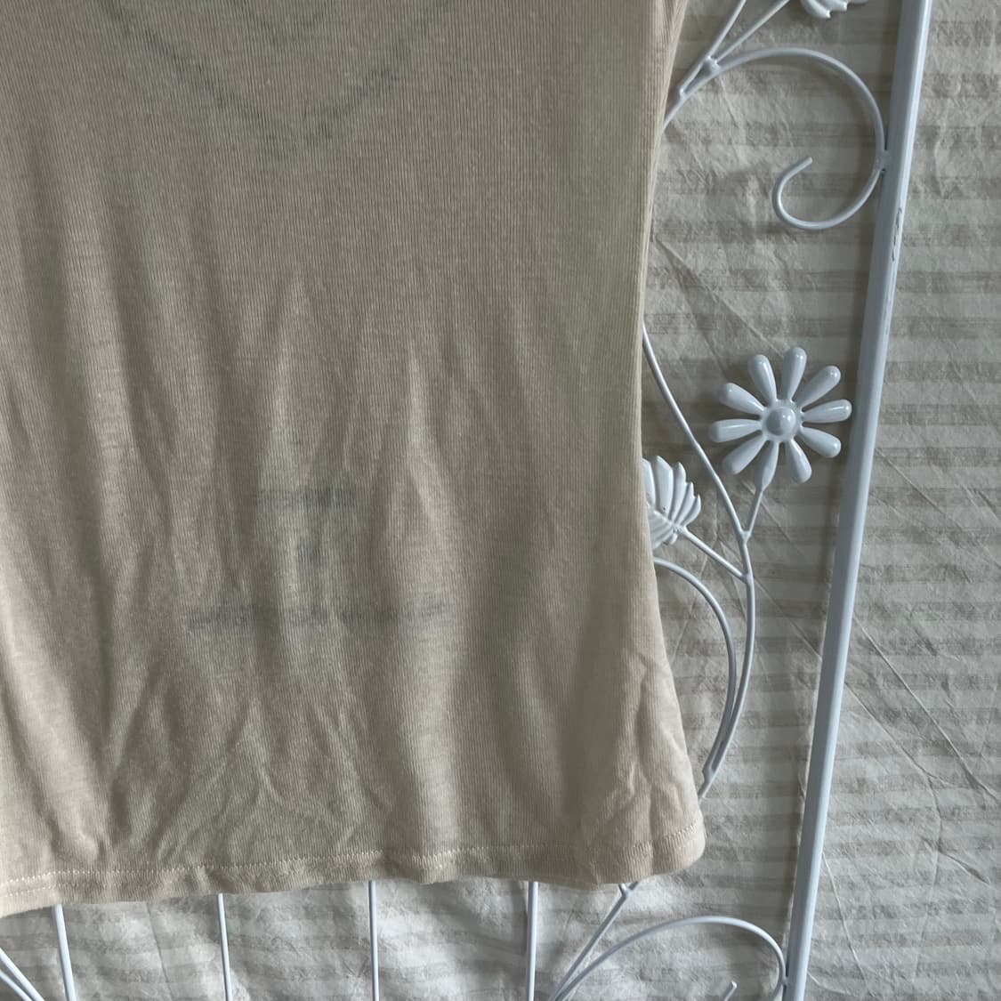 빈티지 하트 프린팅 아이보리 반팔 922 y2k 스트릿 모리 갸루 일본빈 상품이미지6