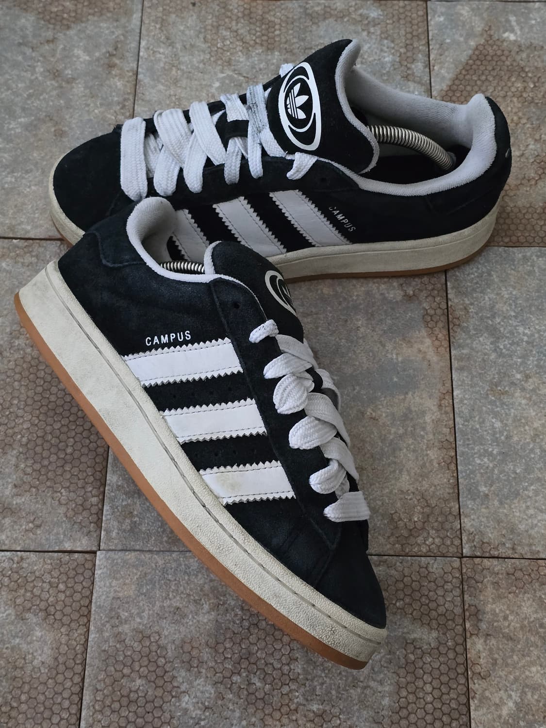 (250)아디다스 캠퍼스 00s 블랙 화이트  상품이미지6