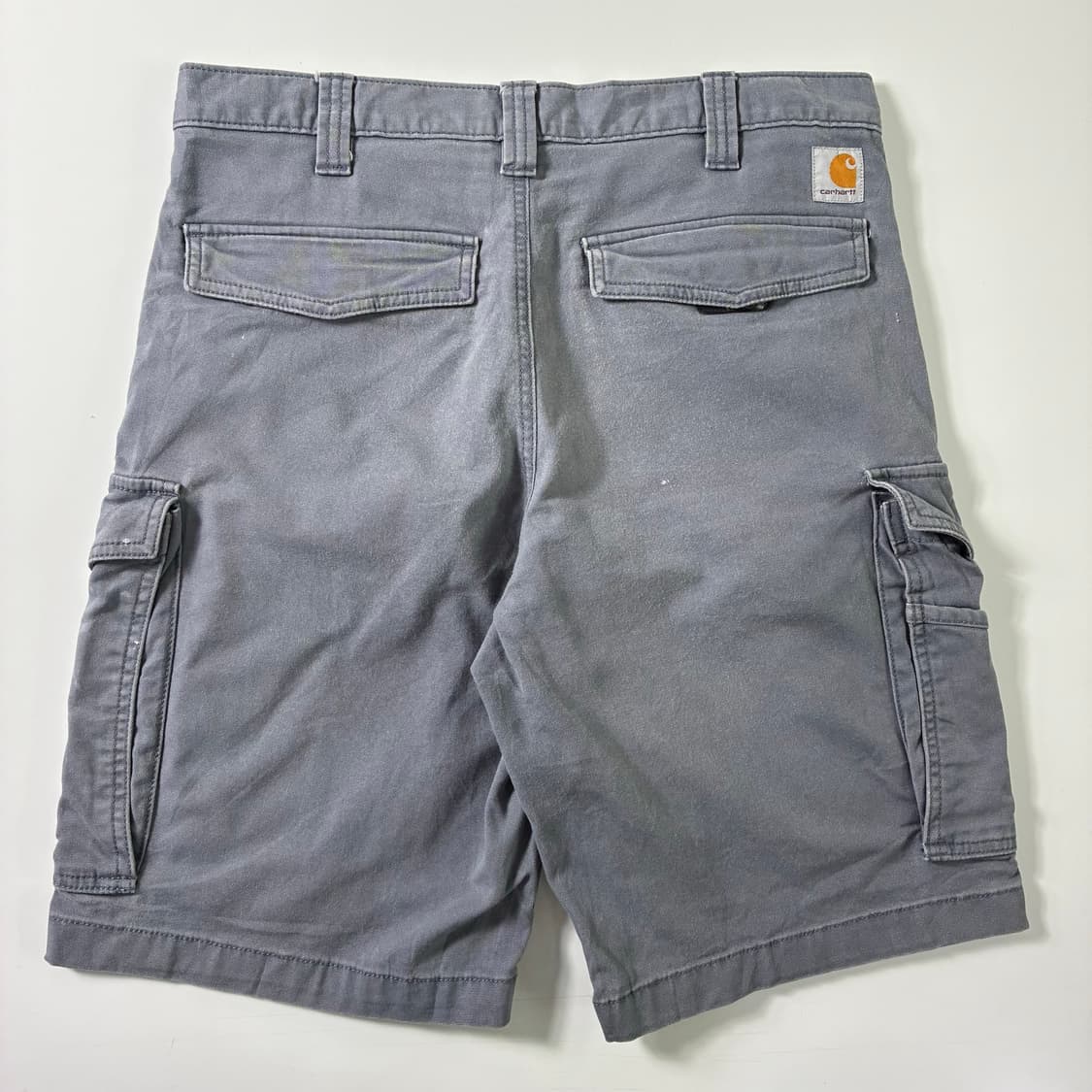 Carhartt  칼하트 워시드 그레이 카고 하프팬츠  상품이미지4