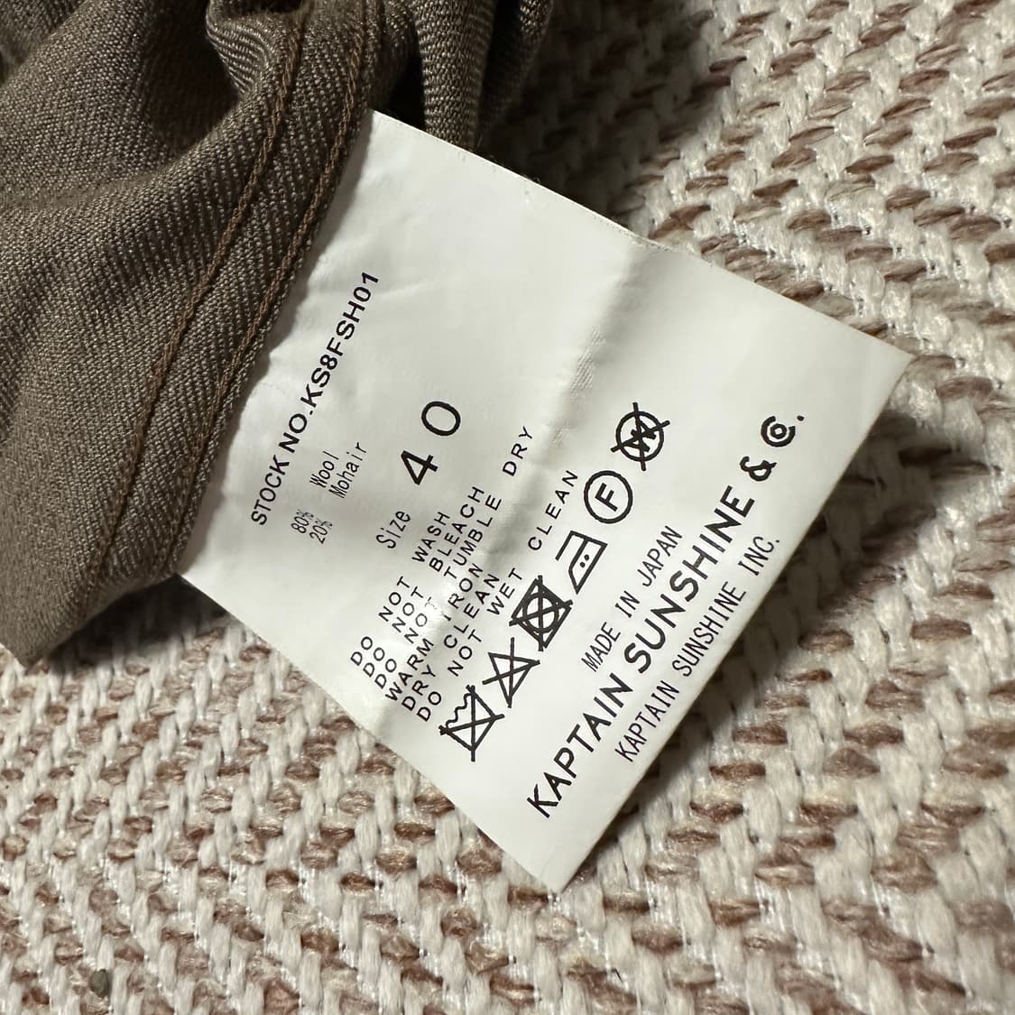 KAPTAIN SUNSHINE open collar shirt 상품이미지2