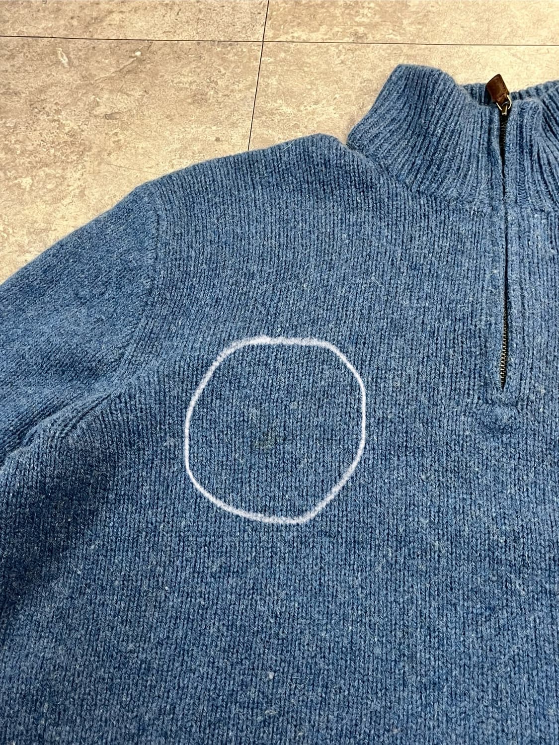 폴로 랄프로렌 반집업 니트 블루 XL #csz2433 상품이미지6