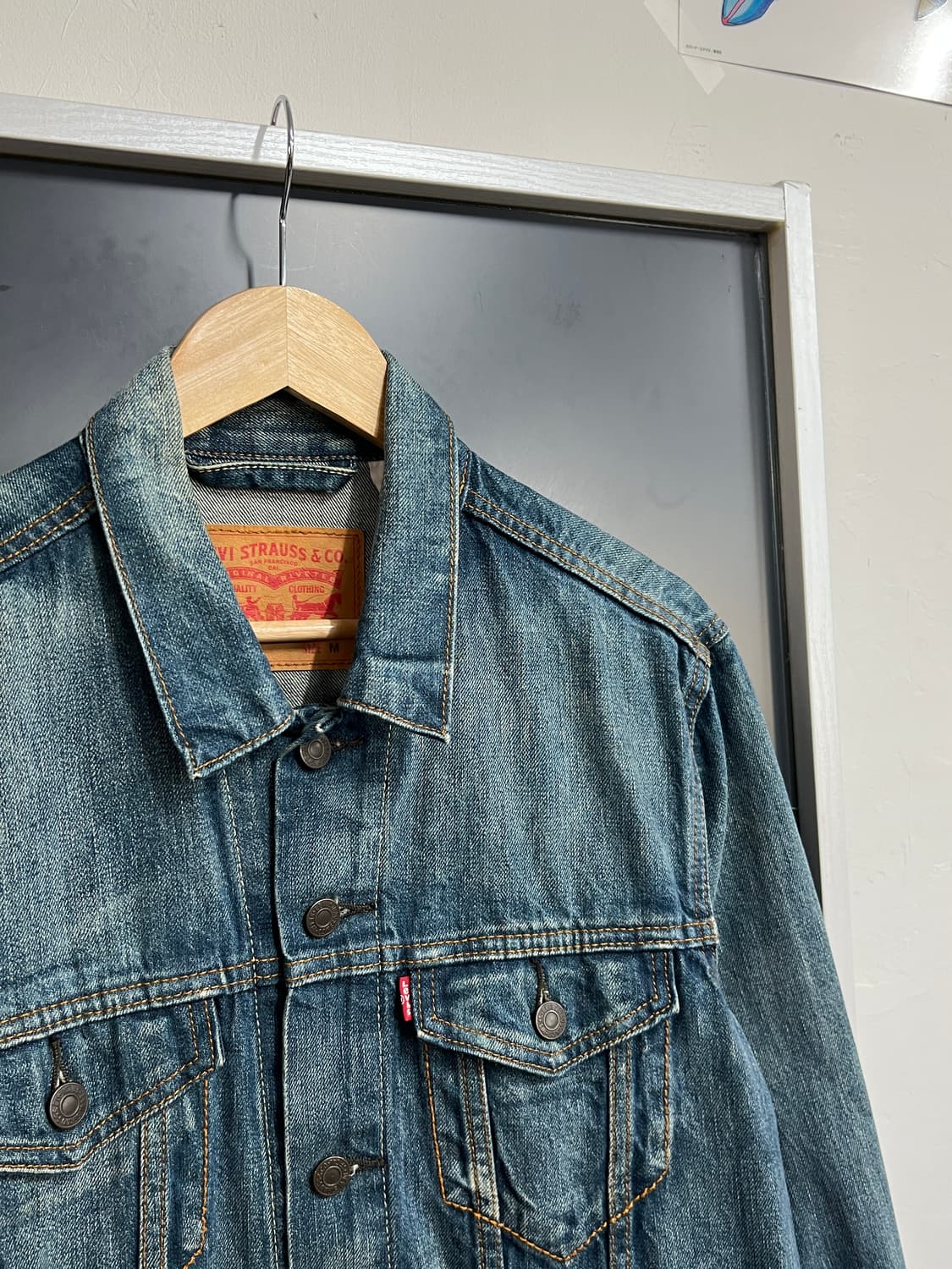 Levis 리바이스 오리지널 워싱 데님 트러커 자켓 상품이미지2