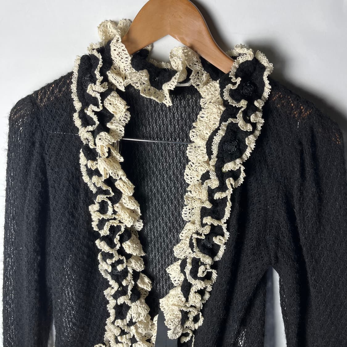 [Juliette et Justine] 프릴 시스루 가디건 상품이미지2