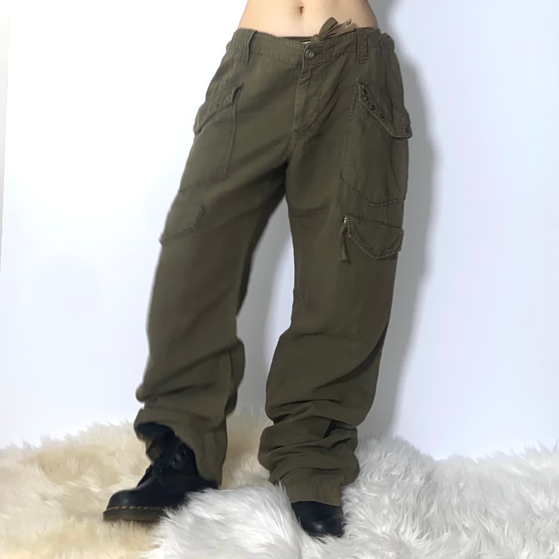 일본빈티지 Y2K 사이드포켓 카고 팬츠 상품이미지2